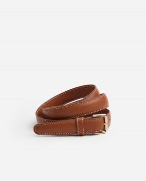 Accessoires Flattered Barbara Belt Cuir Accessories Marron | SFRNY40548