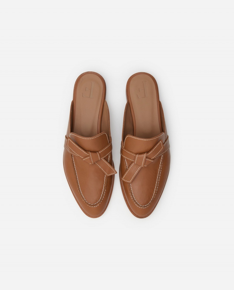 Ballerine Flattered Daisy Cuir Chaussures Marron | QFRWA67196