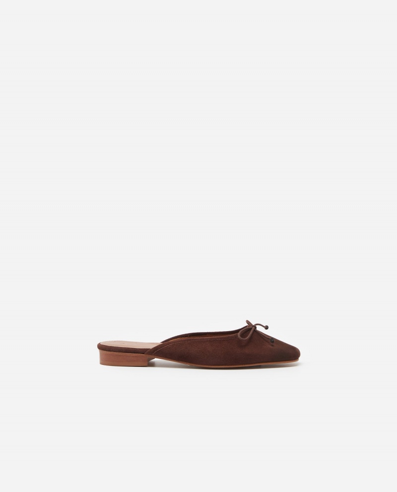 Ballerine Flattered Malva Daim Chaussures Marron | DFRKV99187