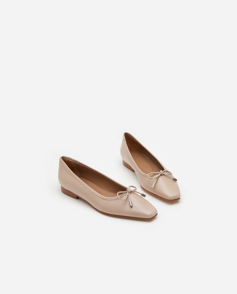 Ballerine Flattered Monica Cuir Chaussures Marron | PFRQX20916