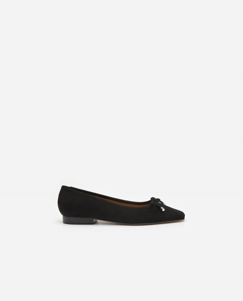 Ballerine Flattered Monica Daim Chaussures Noir | FFRHY74598