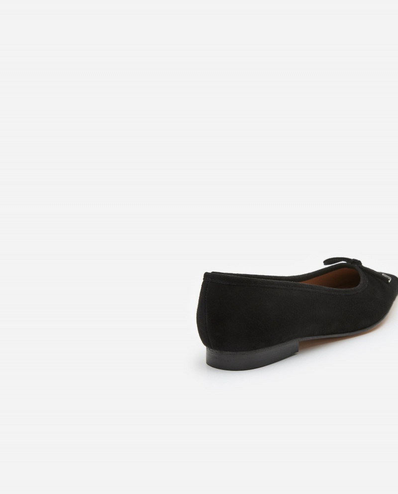 Ballerine Flattered Monica Daim Chaussures Noir | FFRHY74598