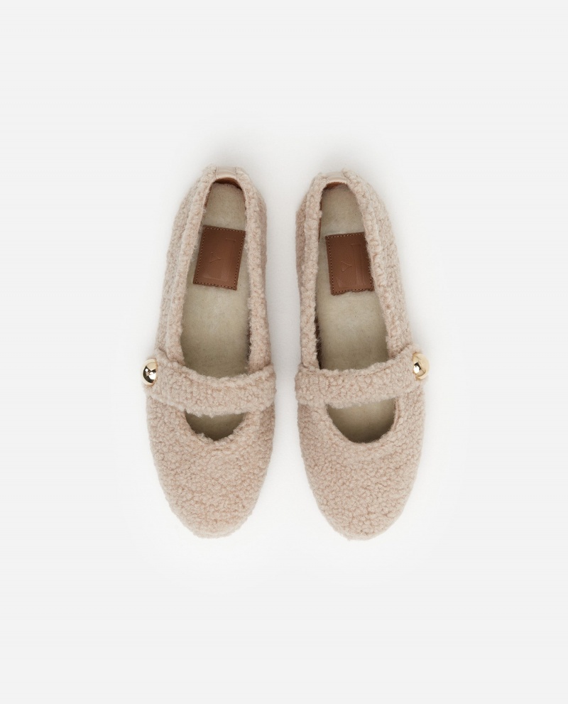 Chaussures D'intérieur Flattered Norah Teddy Chaussures Beige | FRJBT53168