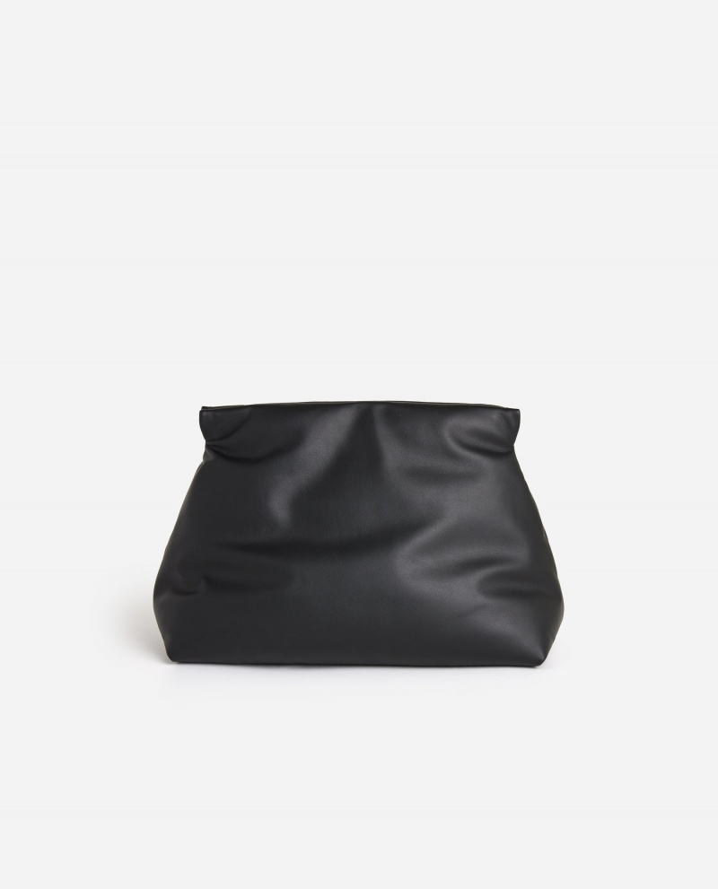 Sacs Flattered Clay Clutch Cuir Accessories Noir | LFRTR50452