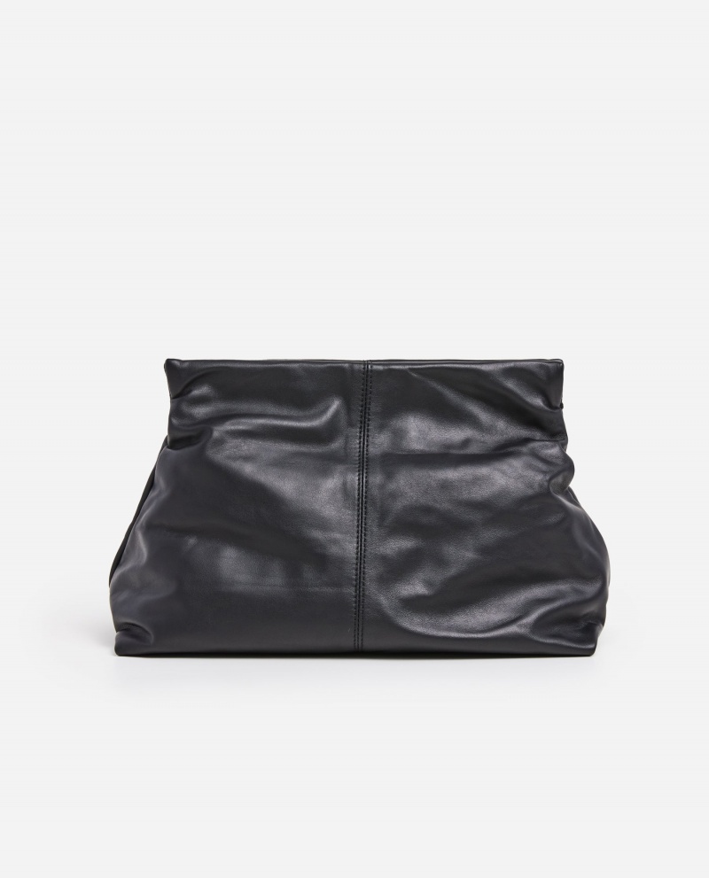 Sacs Flattered Clay Clutch Cuir Accessories Noir | UFRND16315