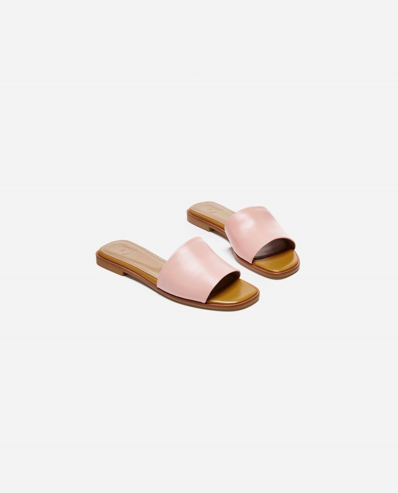 Sandale Flattered Mouna Cuir Chaussures Rose | FRQCS10164