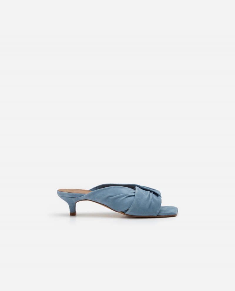 Talons Flattered Emi Daim Chaussures Bleu | BFRSO10243