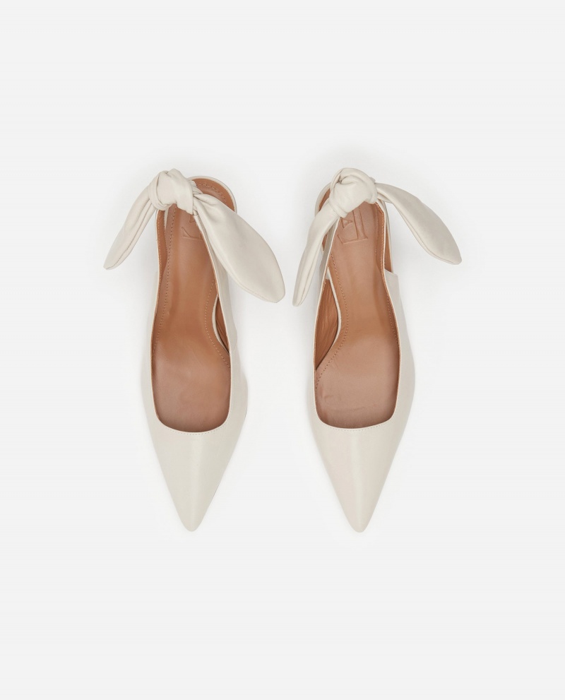 Talons Flattered Franchesca Cuir Chaussures Blanche | FRZDE66295