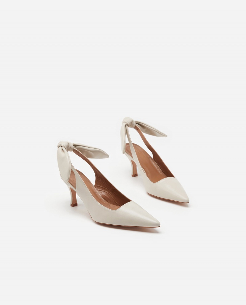 Talons Flattered Franchesca Cuir Chaussures Blanche | FRZDE66295